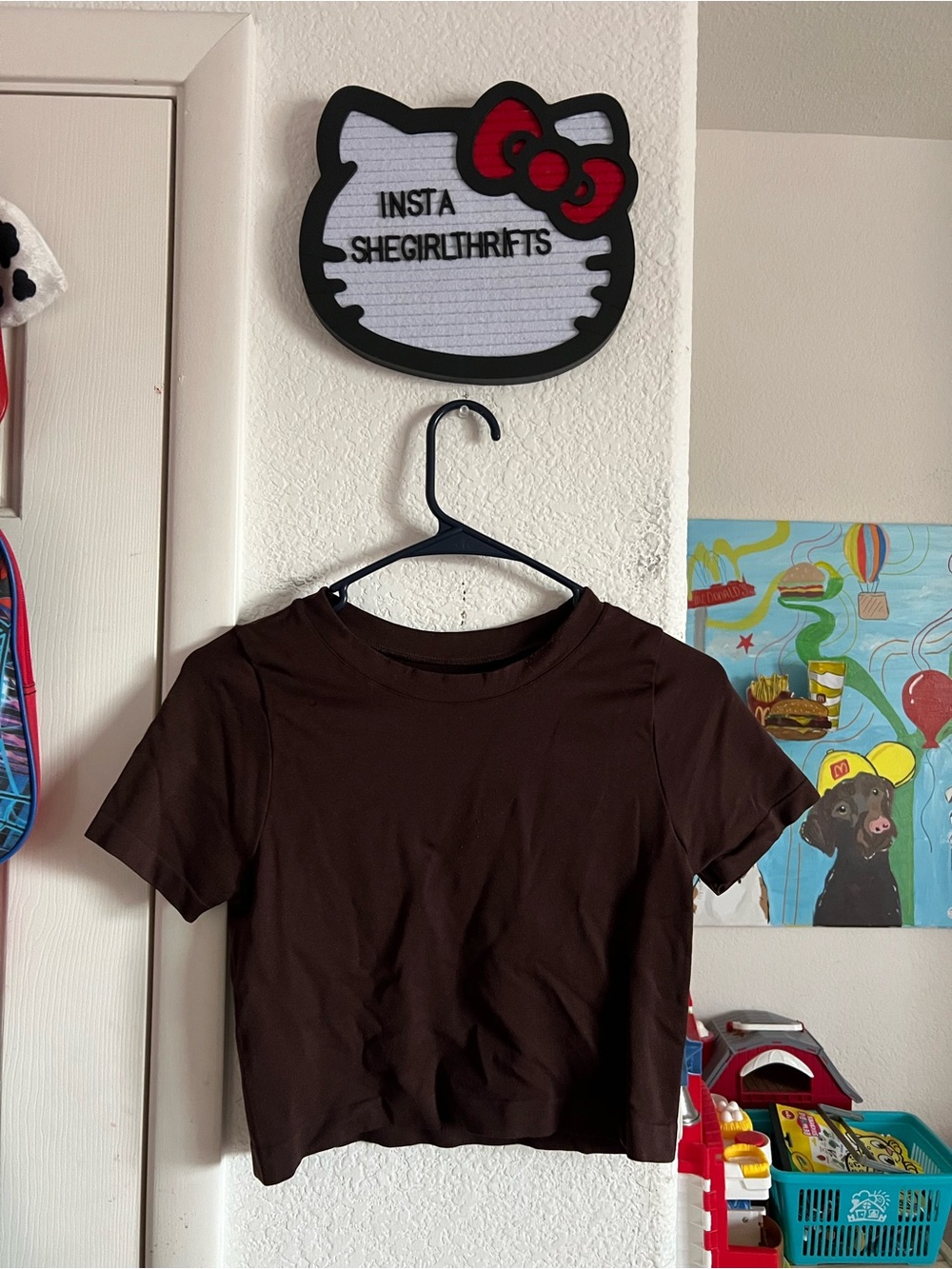 brown seamless top